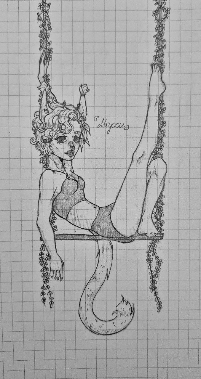 Скетч в традише без цвета 3