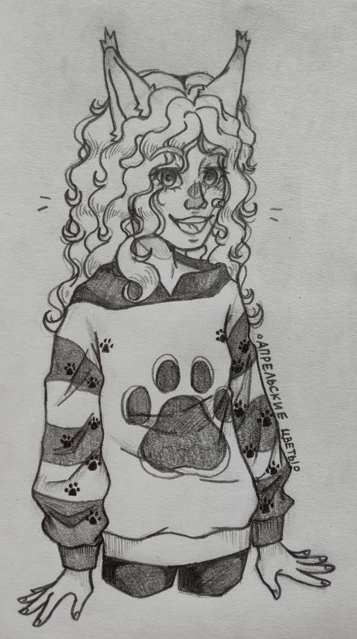 Скетч в традише без цвета 4